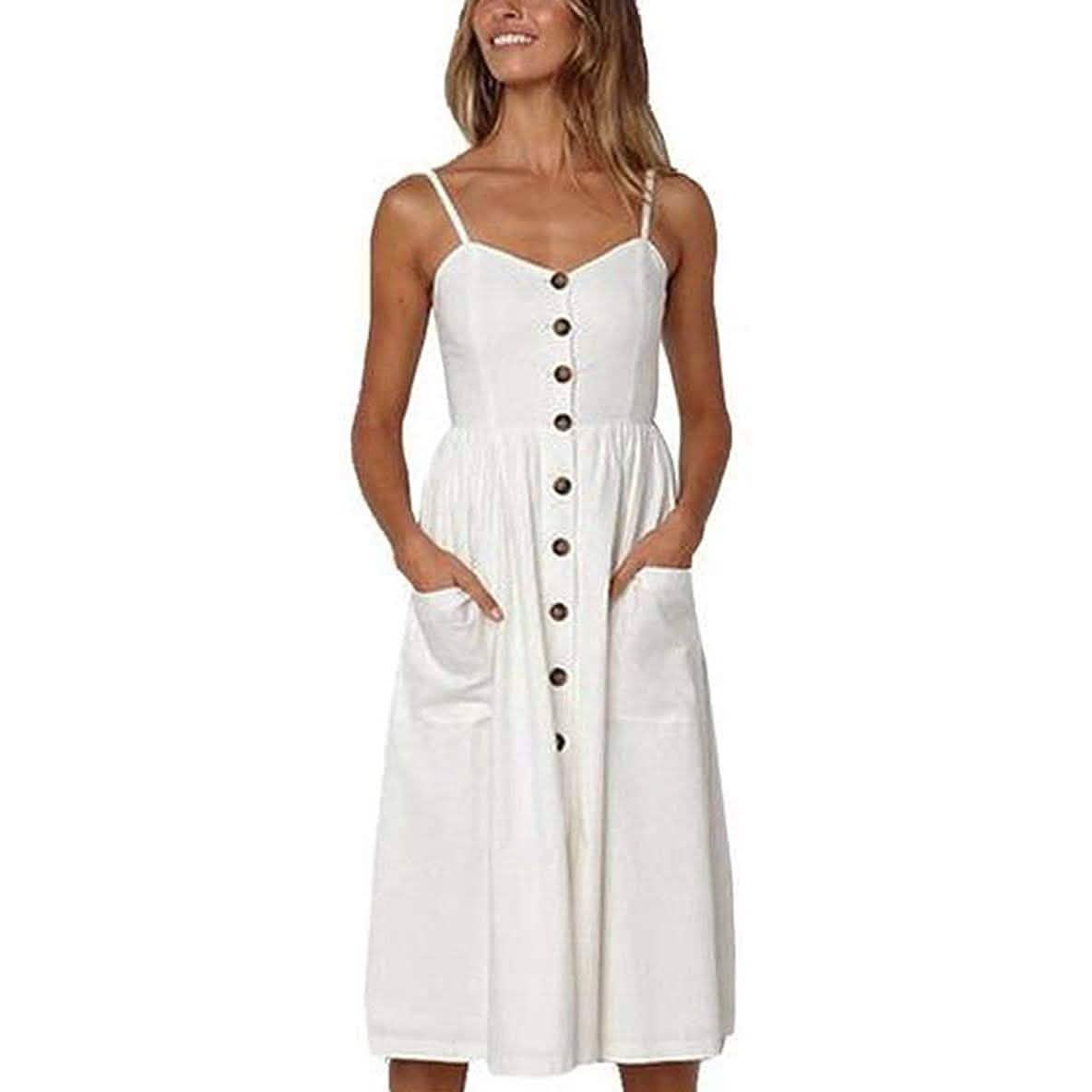 Women's Dresses Summer Casual Spaghetti Strap