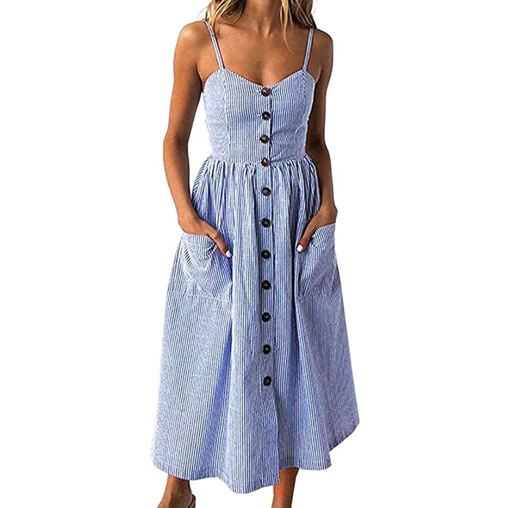 Women's Dresses Summer Casual Spaghetti Strap