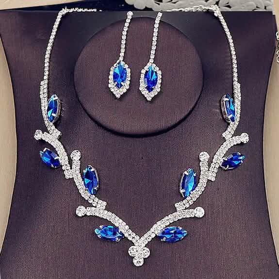 Women's Hoop Earrings and Necklace