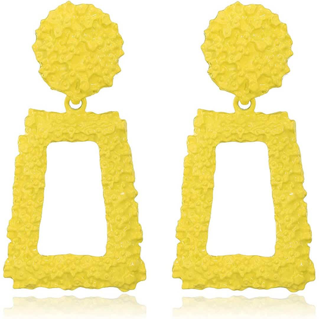 Women's Rectangular Geometric Drop Earrings