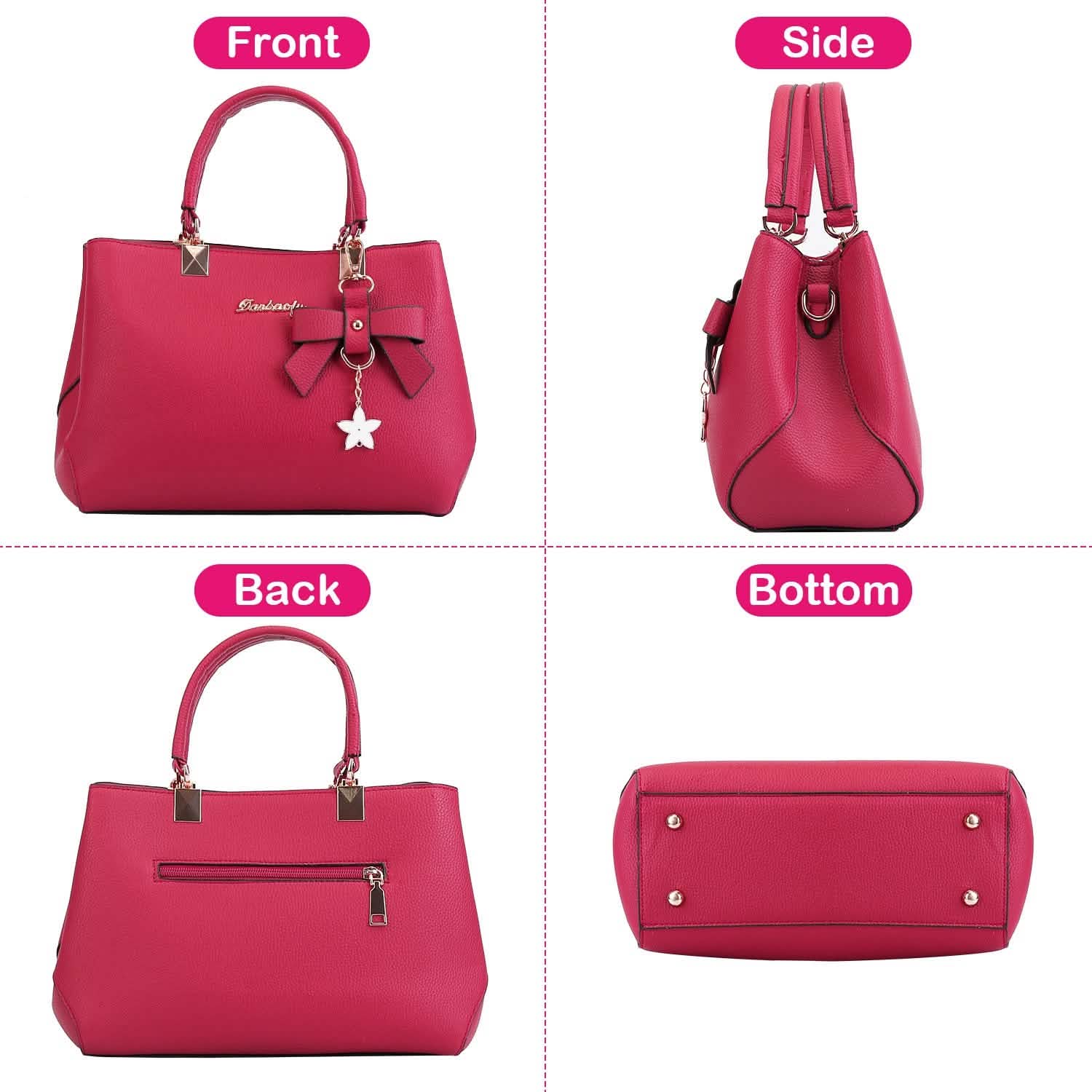 Women's Soft Leather Handbag Tote Shoulder Crossbody Bag
