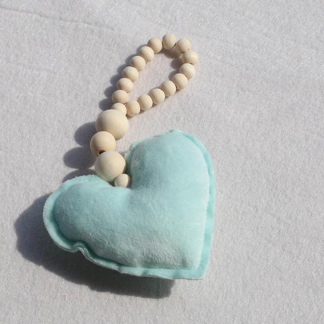 Wooden Beads Moon Star Heart Ornaments Dream Catcher Kids Room Decoration Wall Hanging Girls Baby Tents Handmade Wall Hanging Decor Home Gifts for Girls Gifts for Women