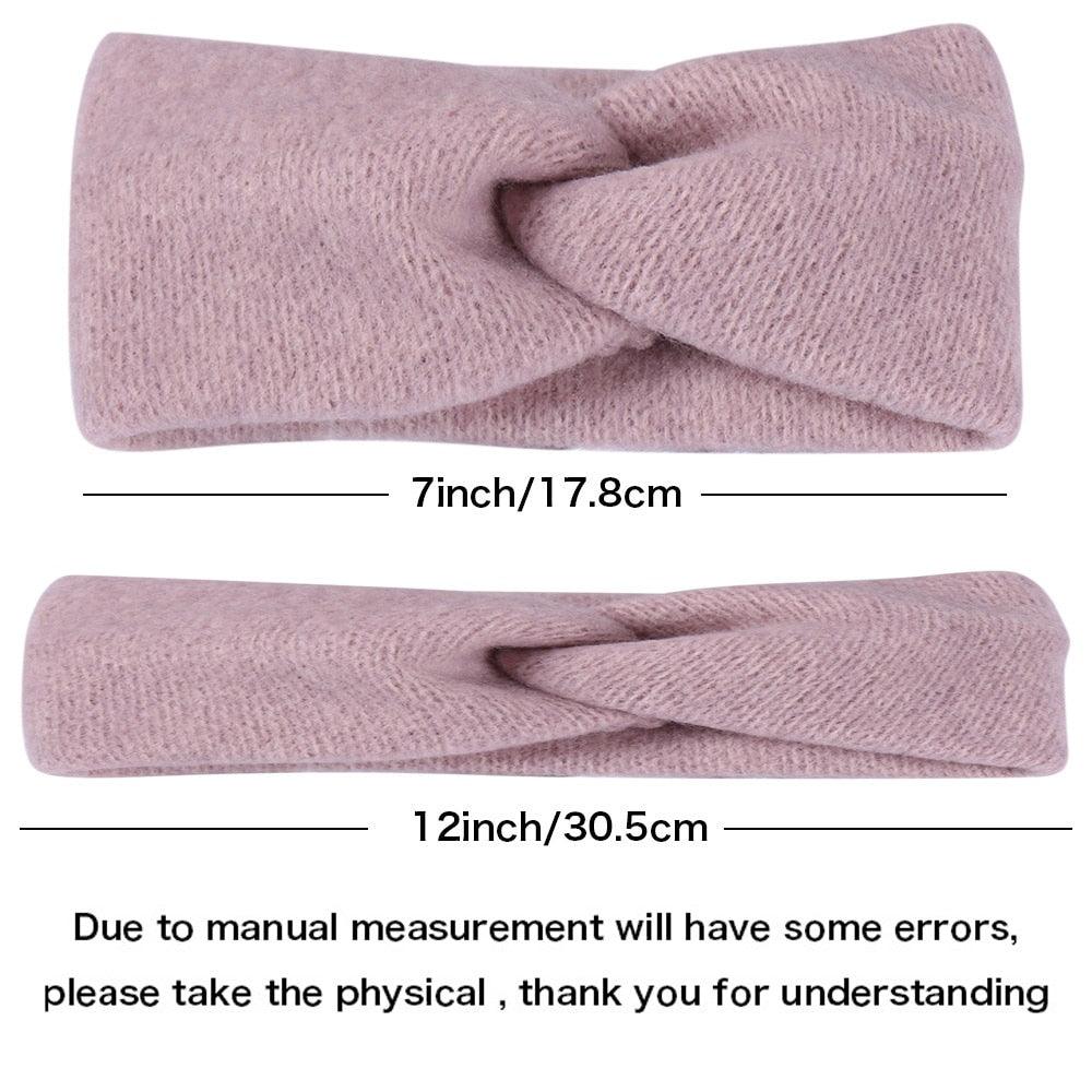 Woolen Cross Cross Top Knot Elastic Hair Bands for Women Soft Solid Color Turban Headbands Women Girls Gorgeous Hair Accessories For Women