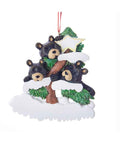 Bear Family on Tree Ornament - Family of 3