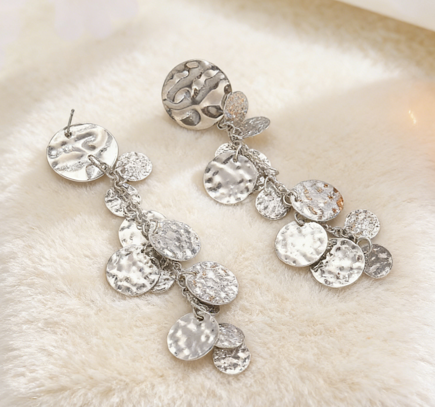 Old Money Metal Tassel Earrings