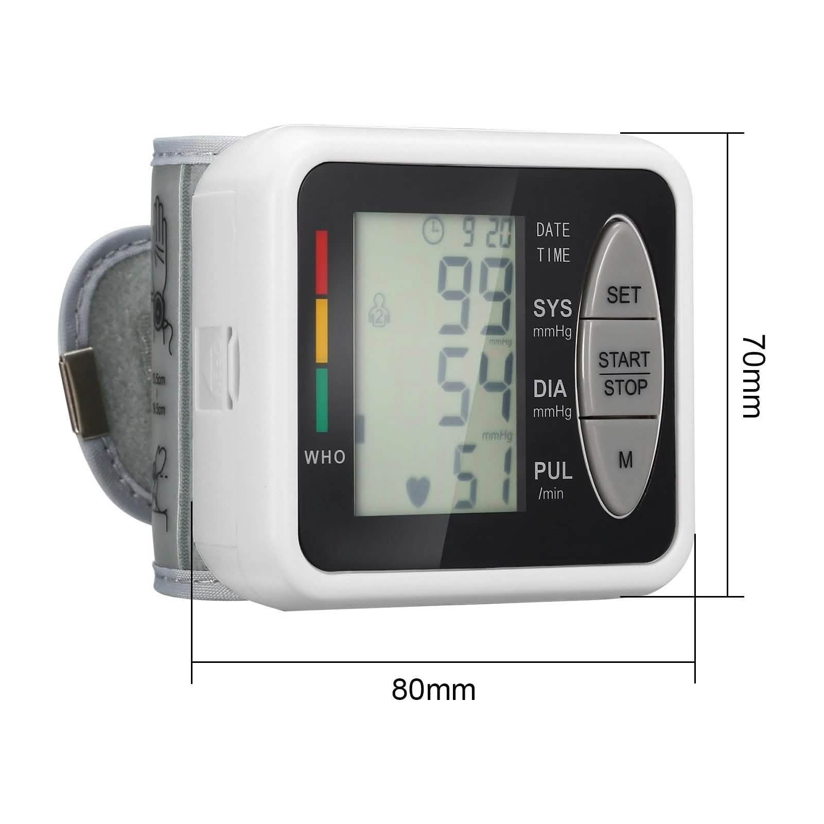 Wrist Electronic Sphygmomanometer Intelligent Electronic Blood Pressure Monitor