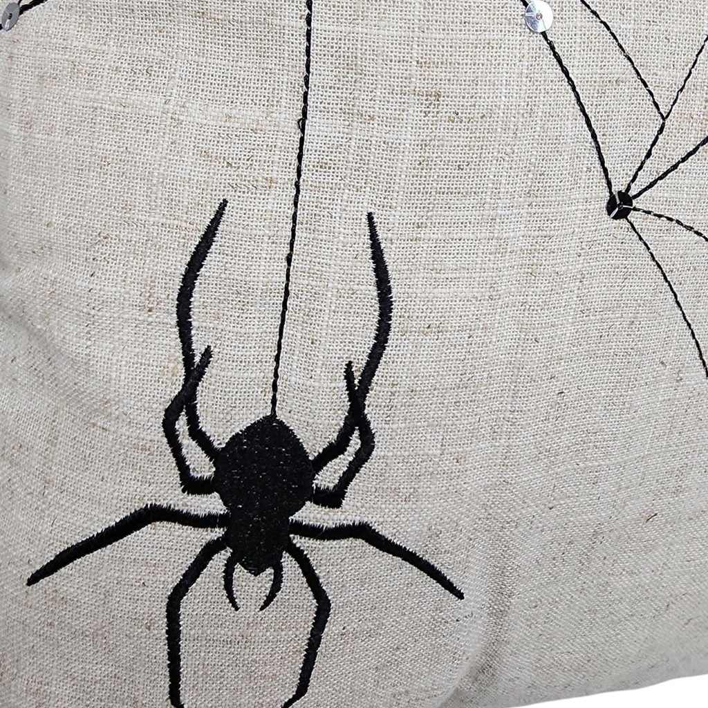 Spooky Spider Web Pillow