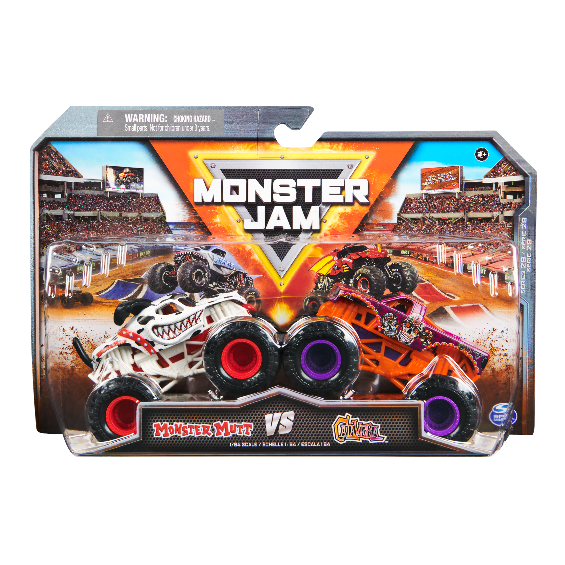 Monster Jam - 1:64 scale die-cast 2-Pack - Monster Mutt VS Calavera