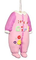 Painted Baby Pajamas Ornament - Pink