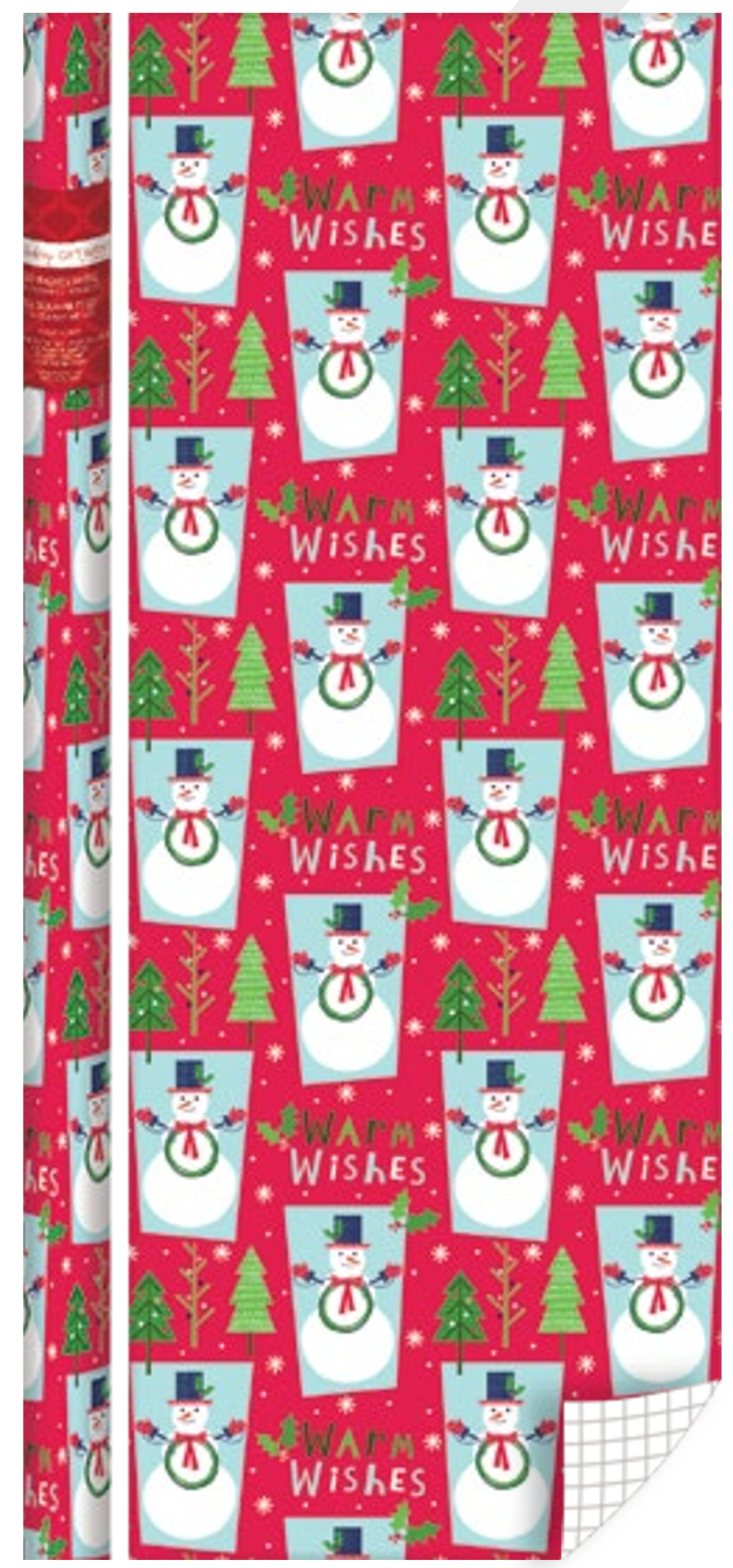 Kids Roll Wrap - 40" x 288" - Snowman