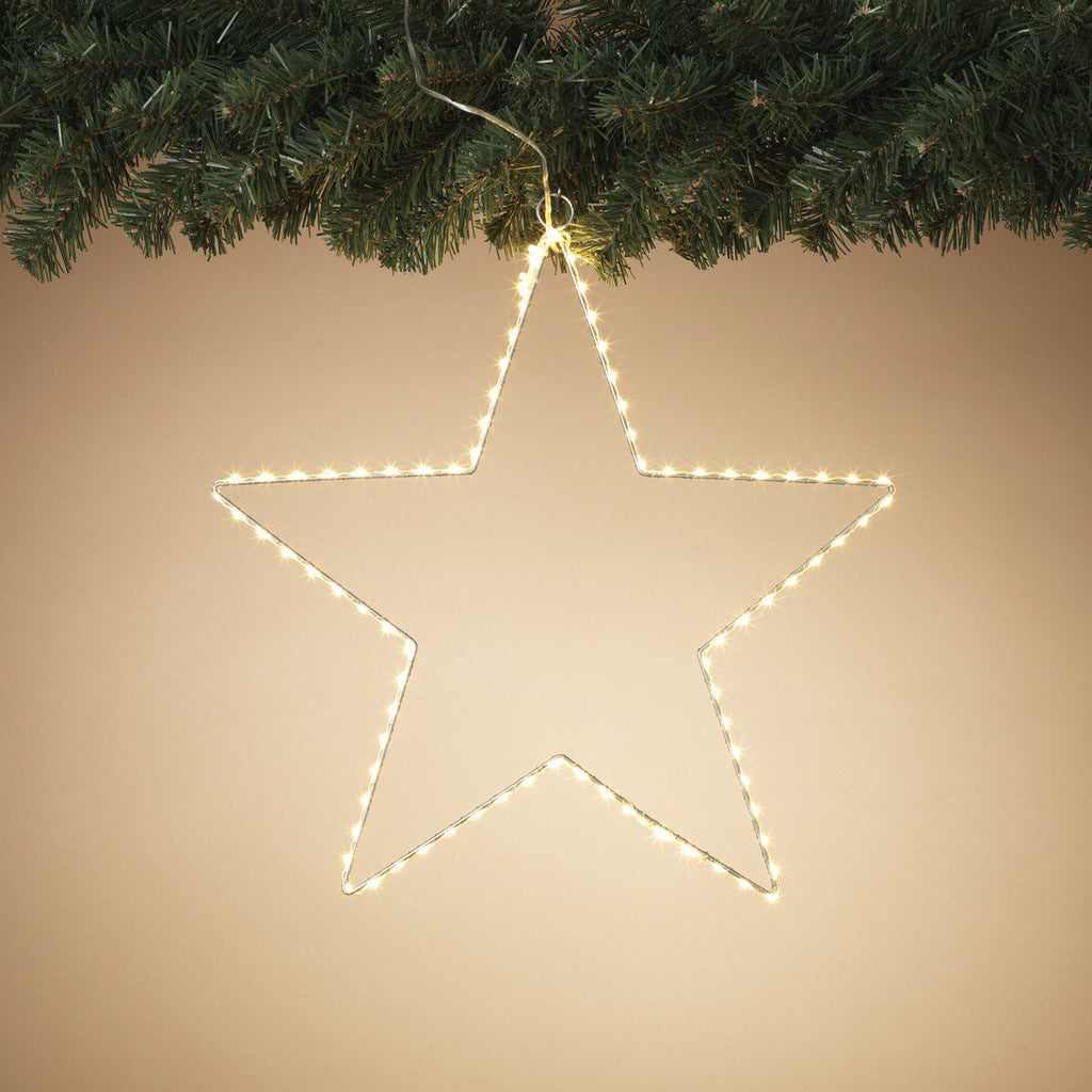 Lighted Metal Star - 15 Inch - Warm White