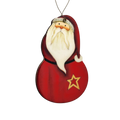 Jolly Santa with Star Ornament