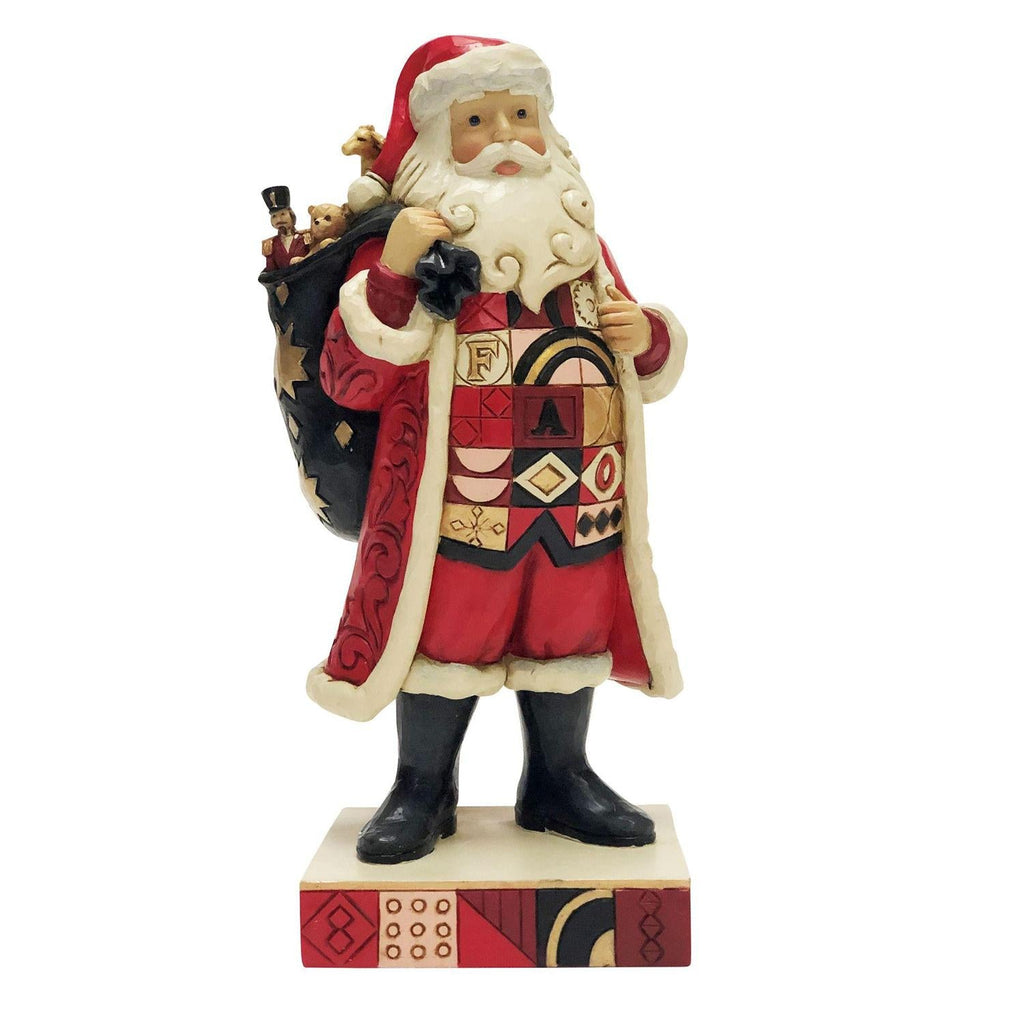 Santa with FAO Schwartz Toy Bag - Figurine