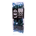 50-Light 5mm Cool White LED Green Wire Light Set