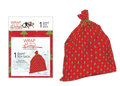 Wrap In A Hurry Giant Toy Sack - Red With Trees