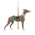 Resin Carousel Ornament - Greyhound