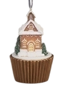 Lighted Gingerbread House Ornament - Chalet