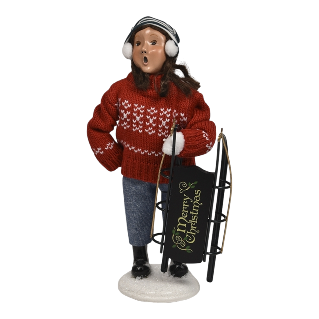 Winter Sports Family - Sledding Girl