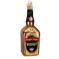 Whisky Bottle Glass Ornament