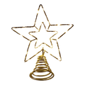 Gold Star Tree Topper with 30 Warm White Lights