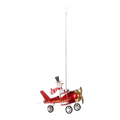 Springy Snowman Bi-plane Ornament