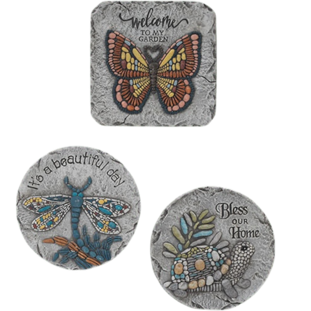 Cement Garden Friends Stepping Stone - Bless Our Home