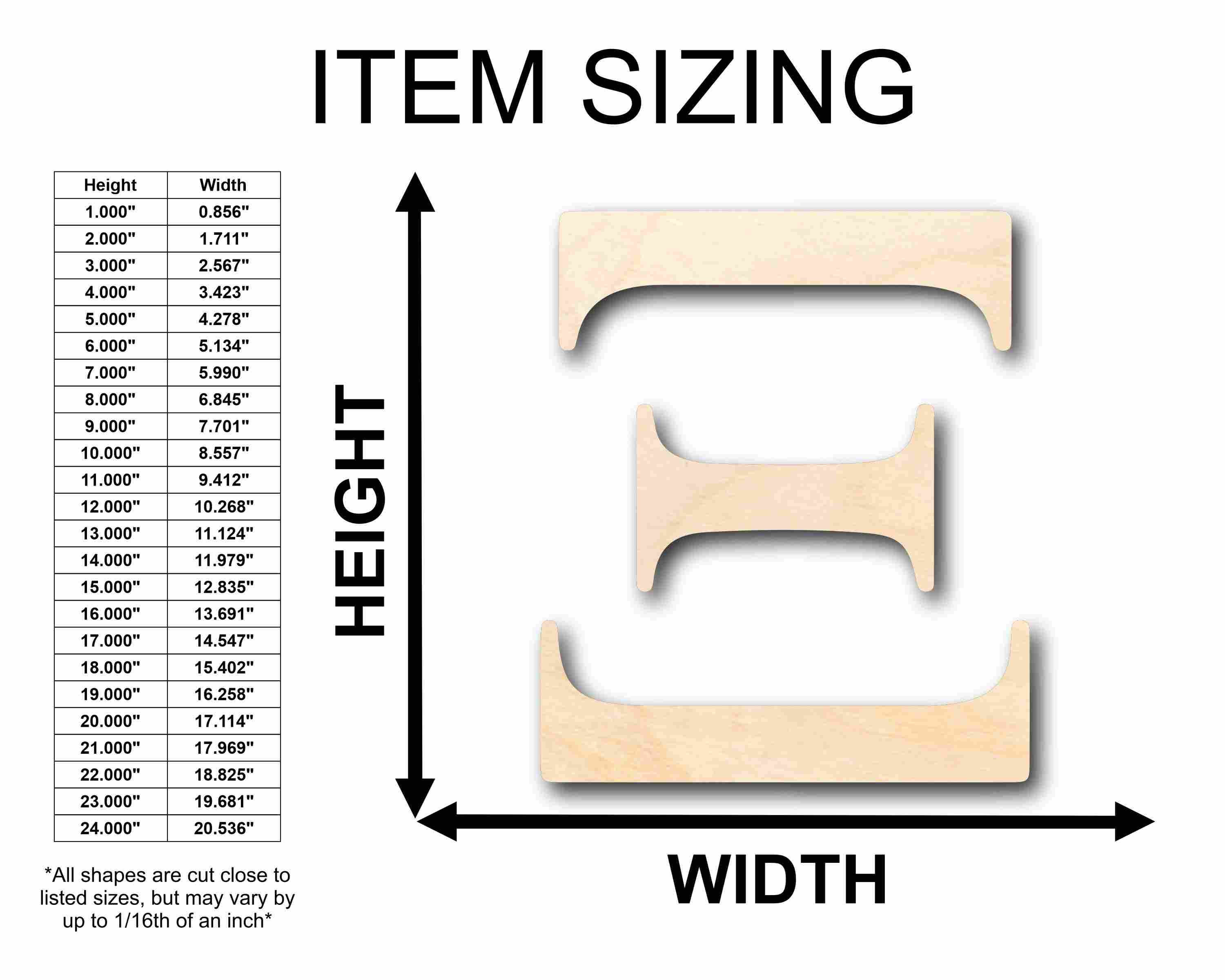 Unfinished Wood Xi Silhouette - Craft- up to 46" DIY