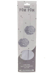 White Tissue Pom Pom Party Decoration