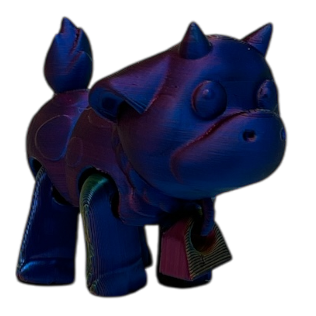 Barnyard Cow - Metallic Rainbow  Color