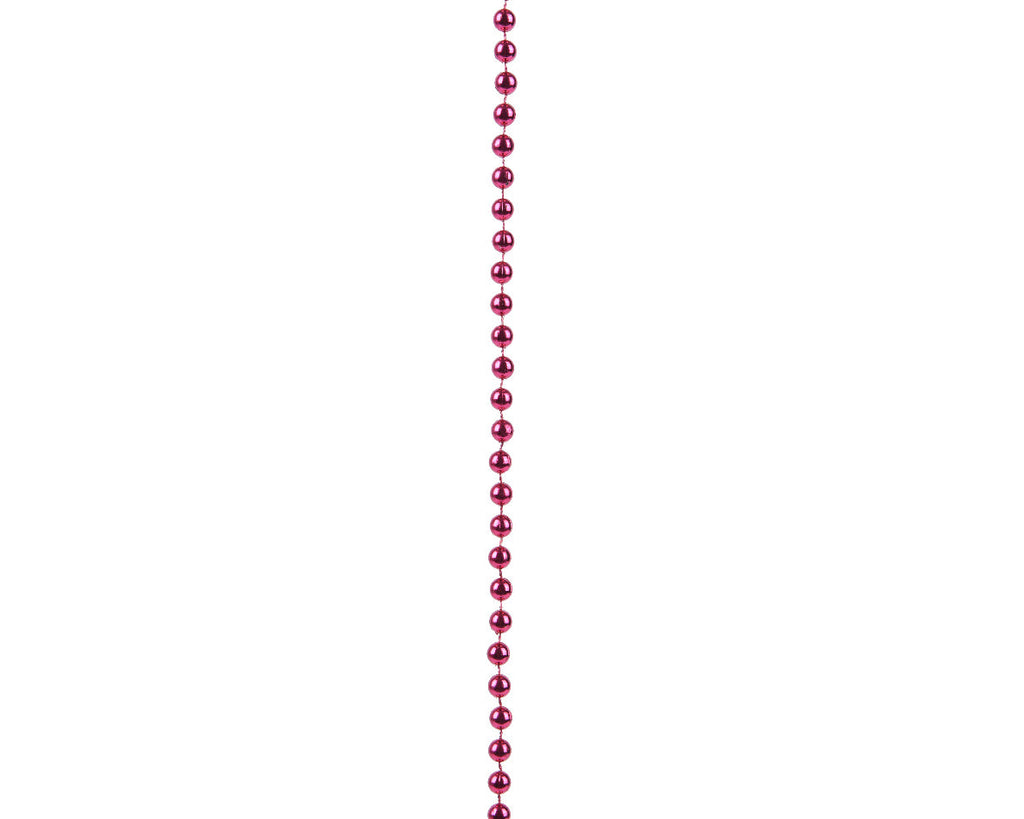 Shiny Bead Garland - Festive Pink - 32.8 Feet Long