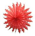 Honeycomb Snowflake Party Decoration - Red - 18 inches