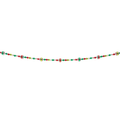 Vintage Glass Ball Garland - 7 Feet Long
