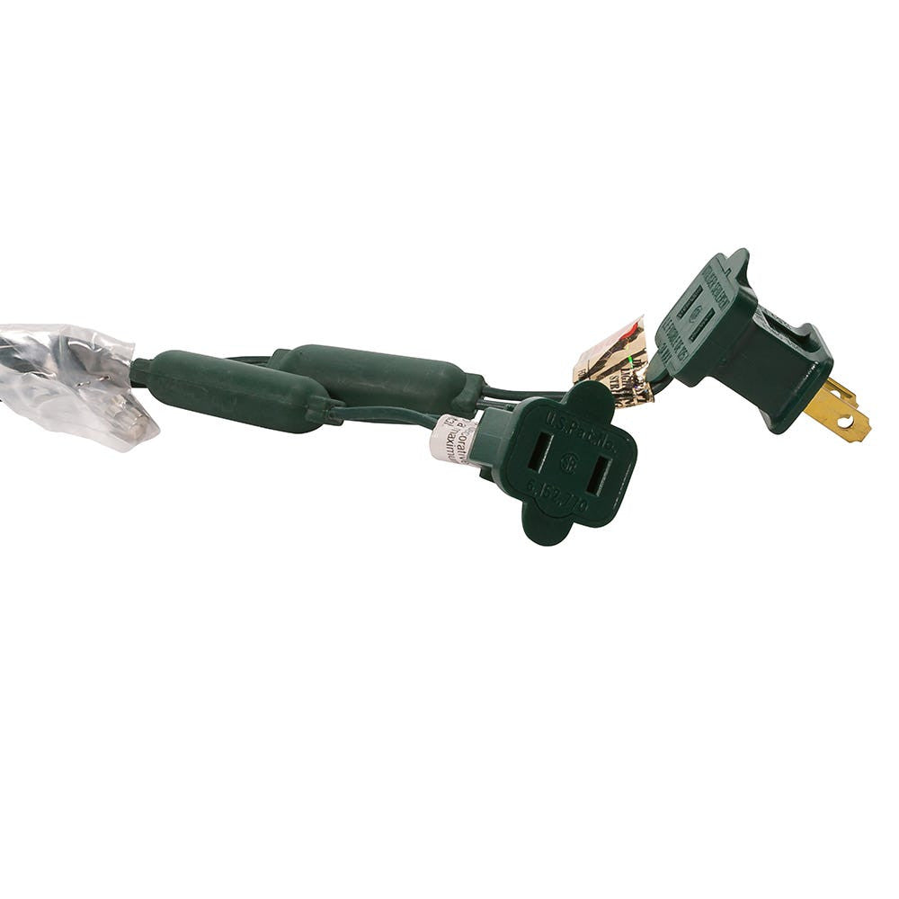 50-Light 5mm Blue LED Green Wire Light Set