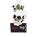 Wooden Halloween Ornament -  Skull