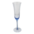 Chic Blue Champagne Flute