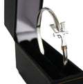 Vermont  Hook Bracelet Silver - 4mm Band - 7.5 Inch