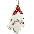 Scandi Holiday White Tree Ornament