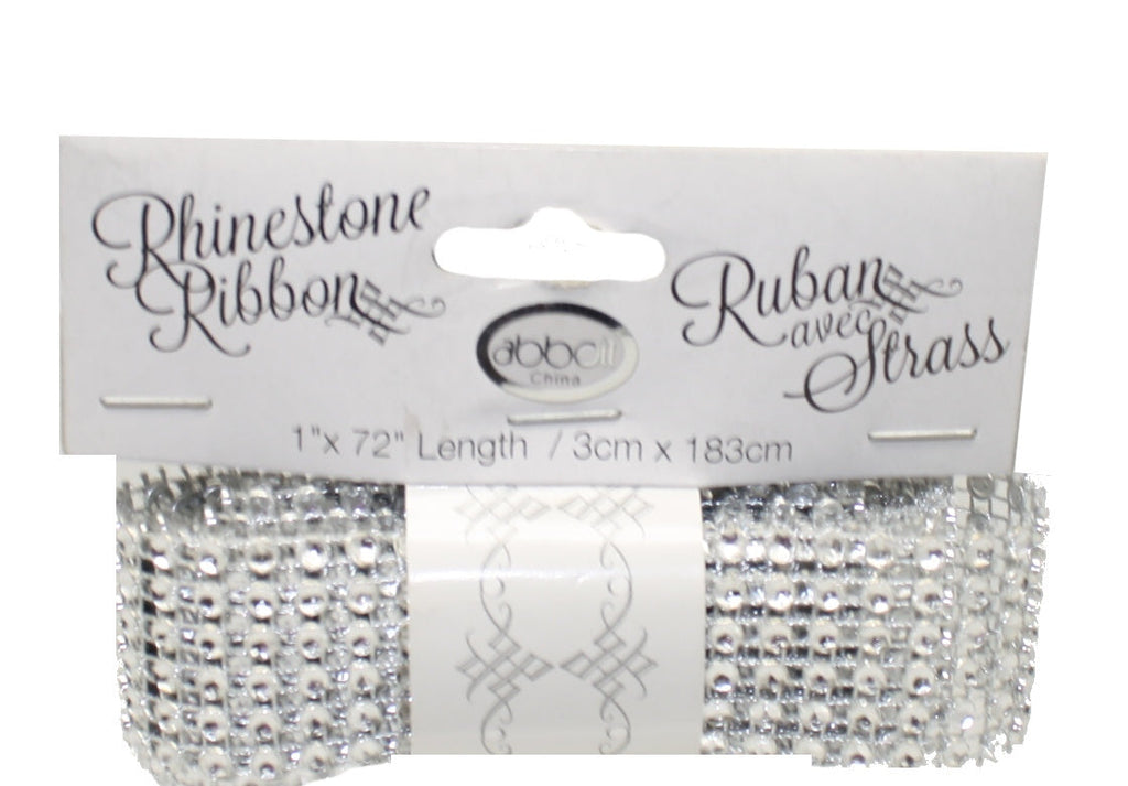 Rhinestone Mesh Ribbon