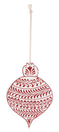 Hand Painted Wood Ornament -