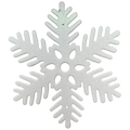 11" Glittered White Snowflake