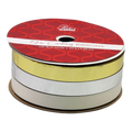 3/8 Inch Curling Ribbon - 3 Colors - 24 Feet Each - White/Silver/Gold