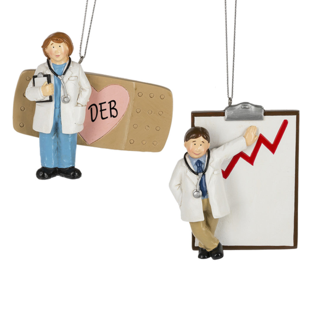 Doctor with Chart Ornament