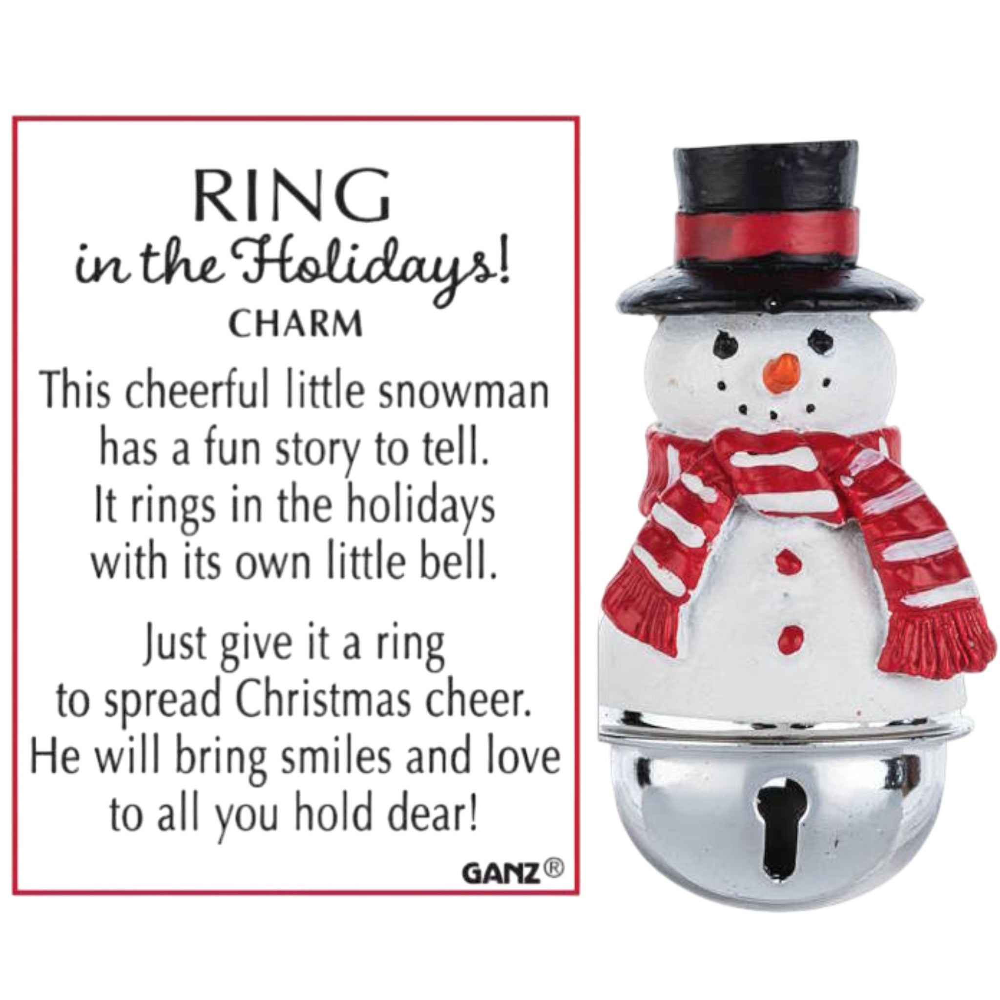 Ring in the Holidays - Snowman Charm