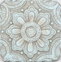 Square Floral Stepping Stone -
