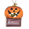 Wooden Halloween Ornament -  Jack-o-Lantern