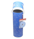 Christmas Wine Box Tube - Dark Blue Snowflake