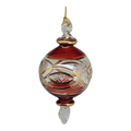 Ruby and Gold: The Egyptian Cut Glass Globe Ornament