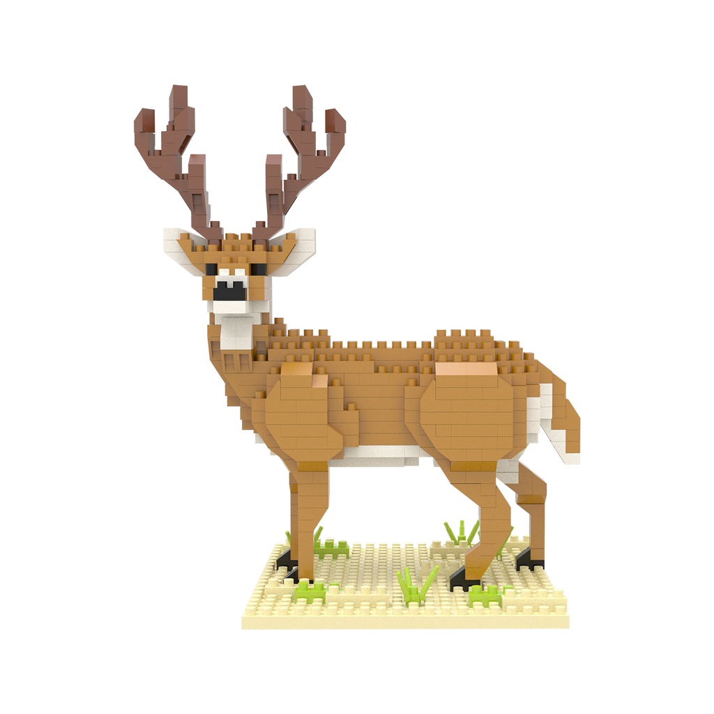 White Tail Buck Mini Building Blocks
