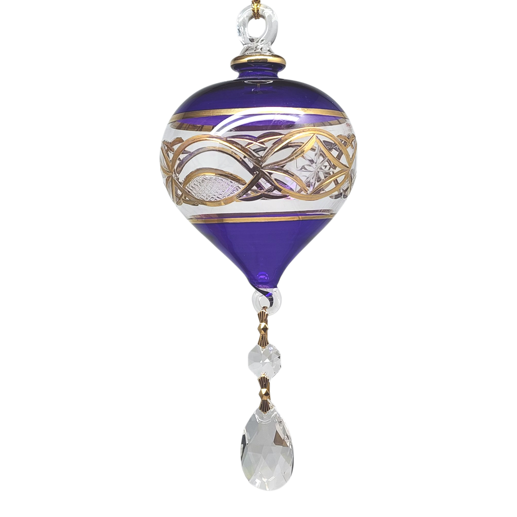 Royal Amethyst Teardrop Chandelier