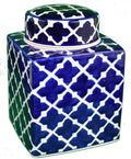 Ceramic Jar with Lid - 8.5 inch